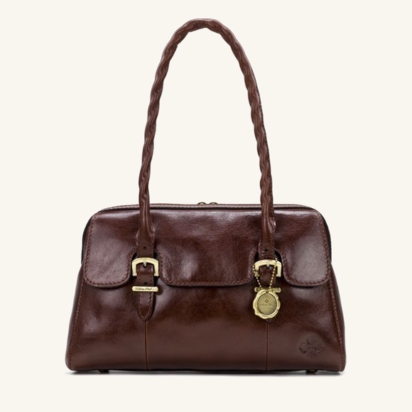 Patricia Nash Marlow Buckle Leather Satchel Handbag - Picture 10 of 10